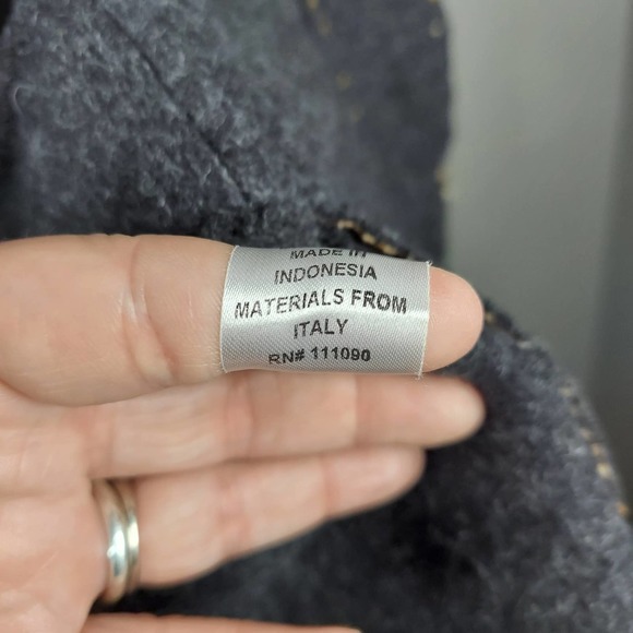 Dick & Jayne Handcrafted Wool Blend Women's Coat Jacket Size L - Picture 8 of 8